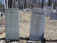 Uriah & Mary H. (Follansbee) Heath gravestones