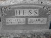 Everett F. & Nellie B. (Sidebottom) Hess gravestone