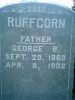 George Ruffcorn gravestone