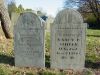 Amos & Nancy P. (Moors) Smiley gravestones