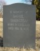 Daniel Thurston memorial gravestone