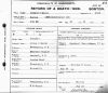 Jennie 'Phebe' (Kendall) Hatch death certificate