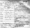 Hannah M. (Noyes) Mathews death certificate