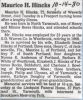 Maurice Herbert Hincks obituary