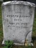 Capt. Joseph Brown gravestone