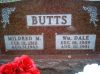 William Dale & Mildred M. (Cole) Butts gravestone