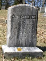 Amos Carleton gravestone