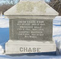 Jacob Chase monument