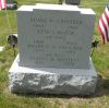 Alvah W. & Etta L. (Baker) Crooker family monument