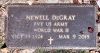 Newell DeGray military marker