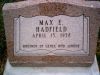 Max E. Hatfield gravestone