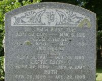William & Carrie (McNeil) Haseltine monument