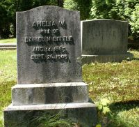 Amelia Worth (Bradley) Little gravestone
