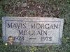 Mavis Violet (Morgan) McClain  gravestone