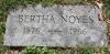 Bertha Noyes gravestone