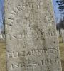 James Henry & Eliza (Poore) Noyes gravestone (close-up)