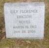 Lily Florence (Ericson) Noyes gravestone