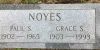 Paul S. & Grace (Smith) Noyes gravestone