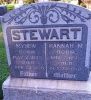 Myhew & Hannah M. (Noyes) Stewart gravestone