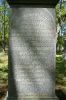 Rev Leonard Withington monument (close-up)